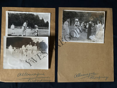 KRONPRINZ-ALLEMAGNE-PARTIE DE TENNIS-5 PHOTOGRAPHIES