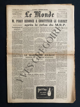 LE MONDE-N°3126-VENDREDI 11 FEVRIER 1955. undefined