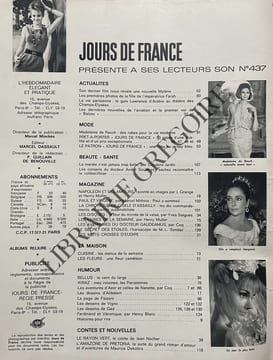 JOURS DE FRANCE-N°437-30 MARS 1963. undefined