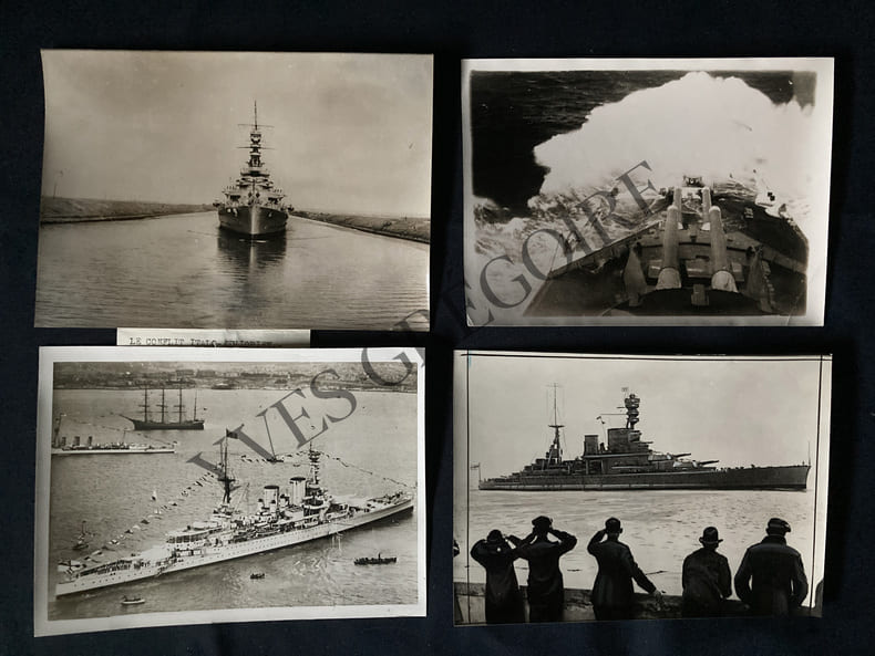 RENOWN CUIRASSE ANGLAIS 14 PHOTOGRAPHIES 5 COUPURES DE PRESSE. 