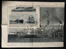 RENOWN CUIRASSE ANGLAIS 14 PHOTOGRAPHIES 5 COUPURES DE PRESSE. 