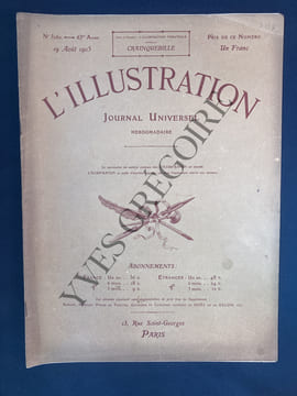 L'ILLUSTRATION-N°3260-19 AOUT 1905. undefined