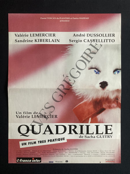 QUADRILLE FILM DE VALERIE LEMERCIER. 