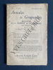 ANNALES DE GEOGRAPHIE BULLETIN DE LA SOCIETE DE GEOGRAPHIE-N°303-JUILLET/SEPTEMBRE 1947. 