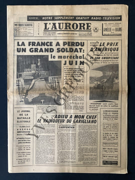 L'AURORE-N°6972-28/29 JANVIER 1967. undefined