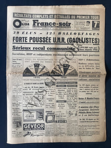 FRANCE-SOIR-N°4458-25 NOVEMBRE 1958