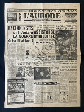 L'AURORE FRANCE LIBRE-N°1384-24 FEVRIER 1949. undefined
