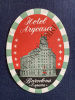 ETIQUETTE DE BAGAGE HOTEL ARYCASA BARCELONA ESPANA. 