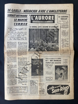 L'AURORE-N°7230-28 NOVEMBRE 1967. undefined
