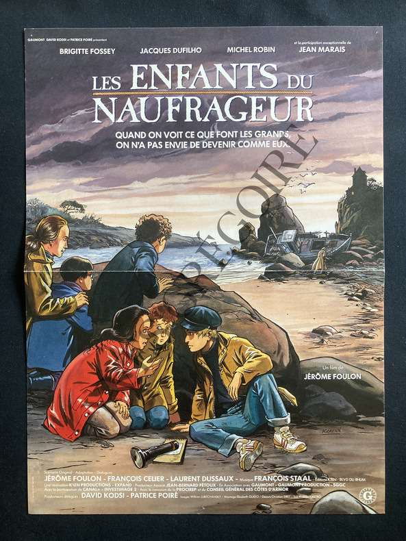 LES ENFANTS DU NAUFRAGEUR-AFFICHE. 