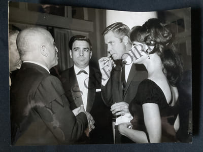 PHOTOGRAPHIE GEORGE PEPPARD ET AUDREY HEPBURN