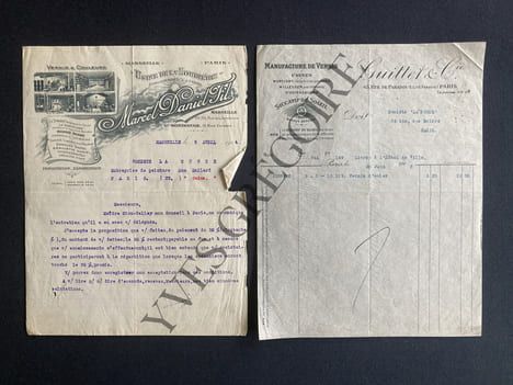 18 FACTURES ADRESSEES A "LA RUCHE"-MONTPARNASSE. undefined