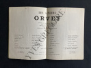 ORVET DE JEAN RENOIR-PROGRAMME THEATRE DE LA RENAISSANCE. 
