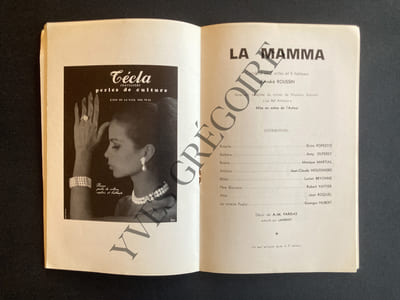LA MAMMA-ANDRE ROUSSIN-PROGRAMME THEATRE MARIGNY