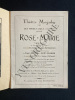 ROSE-MARIE-PROGRAMME MOGADOR SAISON 1926-1927. 