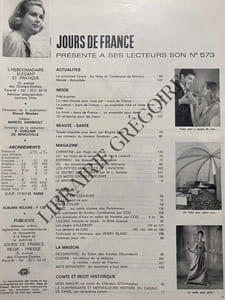 JOURS DE FRANCE-N°573-6 NOVEMBRE 1965-GRACE KELLY