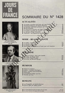 JOURS DE FRANCE-N°1428-DU 15 AU 21 MAI 1982-SYLVIE VARTAN