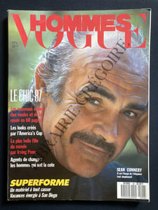 VOGUE HOMMES-N°96-FEVRIER 1987-SEAN CONNERY