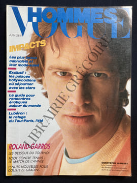 VOGUE HOMMES-N°90-JUIN 1986-CHRISTOPHE LAMBERT. undefined