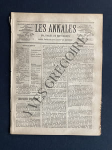 LES ANNALES POLITIQUES ET LITTERAIRES-N°644-27 OCTOBRE 1895