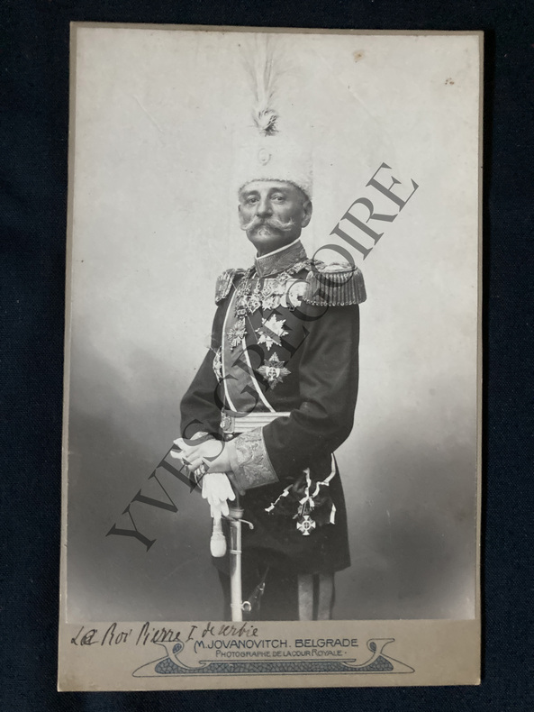 PHOTOGRAPHIE PIERRE 1 ER DE SERBIE. 