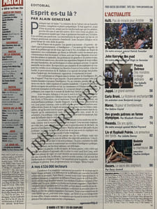 PARIS MATCH-N°2859-DU 4 AU 10 MARS 2004-CARLA BRUNI ET RAPHAEL ENTHOVEN