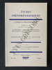 ETUDES PHENOMENOLOGIQUES-N°20-1994-TOME X LANGAGE ET PHENOMENOLOGIE. 