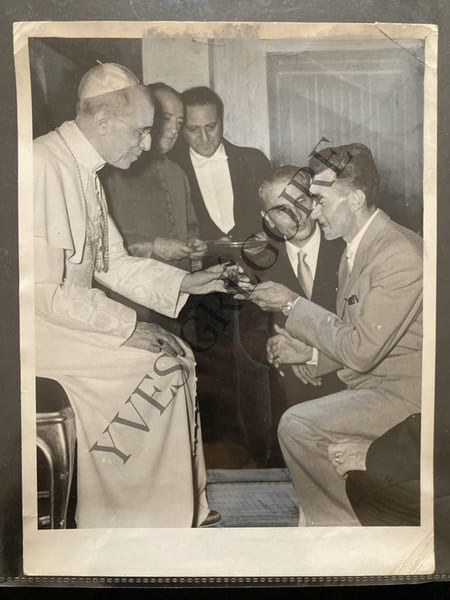 BOBET ET PIE XII-PHOTOGRAPHIE. 