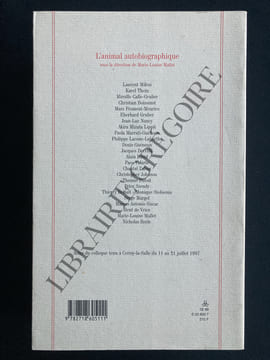 L'ANIMAL AUTOBIOGRAPHIQUE Autour de Jacques Derrida. MARIE-LOUISE MALLET (sous la direction de)