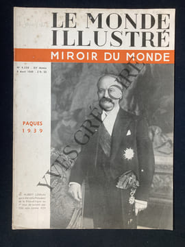 LE MONDE ILLUSTRE-MIROIR DU MONDE-N°4238-8 AVRIL 1939. undefined