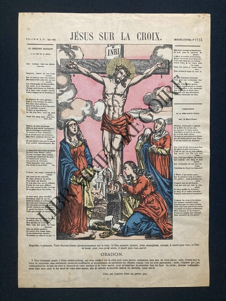 JESUS SUR LA CROIX-IMAGE D'EPINAL-PELLERIN N&deg;1115. 