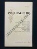 PHILOSOPHIE-N&deg;1-JANVIER 1984. 