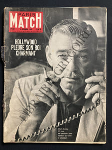 PARIS MATCH-N°607-26 NOVEMBRE 1960-CLARK GABLE