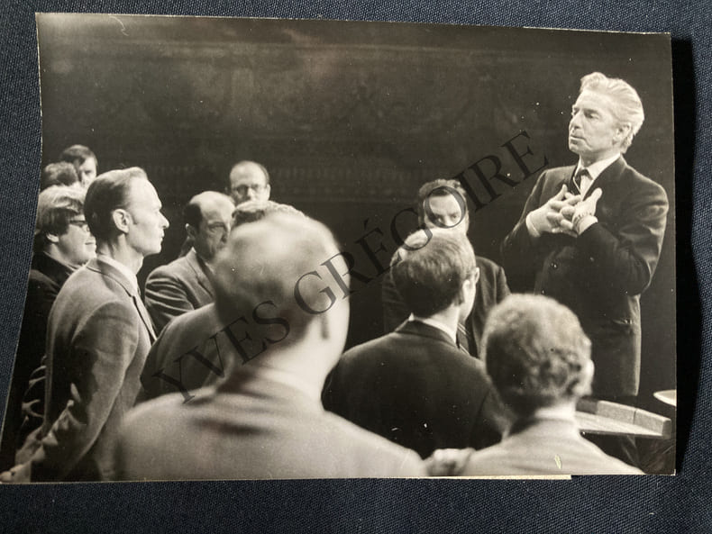 HERBERT VON KARAJAN-PHOTOGRAPHIE 17 FEVRIER 1969. 