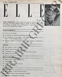 ELLE-N°943-17 JANVIER 1964-CLOUZOT