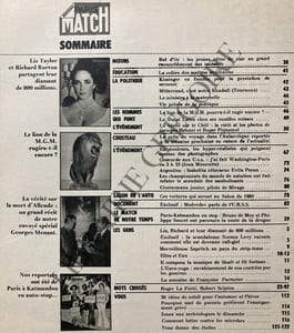 PARIS MATCH-N°1274-6 OCTOBRE 1973