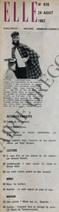 ELLE-N°870-24 AOUT 1962