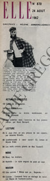 ELLE-N°870-24 AOUT 1962. undefined