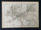CARTE DE L'EMPIRE CARLOVINGIEN ET DES EMPIRES ARABES-PAR DELAMARCHE-1843. 