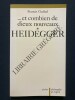.ET COMBIEN DE DIEUX NOUVEAUX-HEIDEGGER. FRANCIS GUIBAL