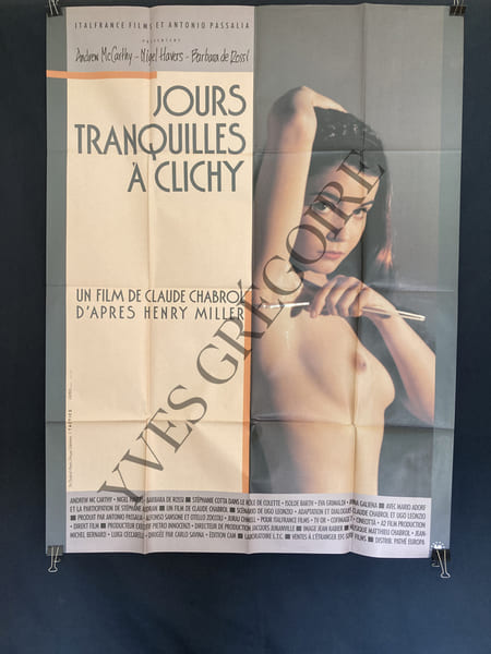 JOURS TRANQUILLES A CLICHY-AFFICHE 120 CM X 160 CM. 