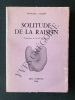 SOLITUDE DE LA RAISON. FERDINAND ALQUIE