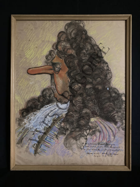 AQUARELLE-CARICATURE. HENRI MEGE