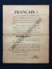 TRACT ACTION FRANCAISE 7 FEVRIER 1934 JEAN DE GUISE. 