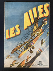 LES AILES-FILM DE WILLIAM A. WELLMAN-PLAQUETTE FRANCAISE