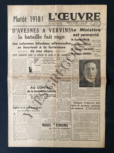 L'OEUVRE-N°8995-DIMANCHE 19 MAI 1940