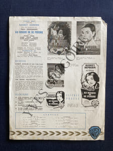 AU RISQUE DE SE PERDRE-MATERIEL PUBLICITAIRE WARNER BROS FRANCAISE