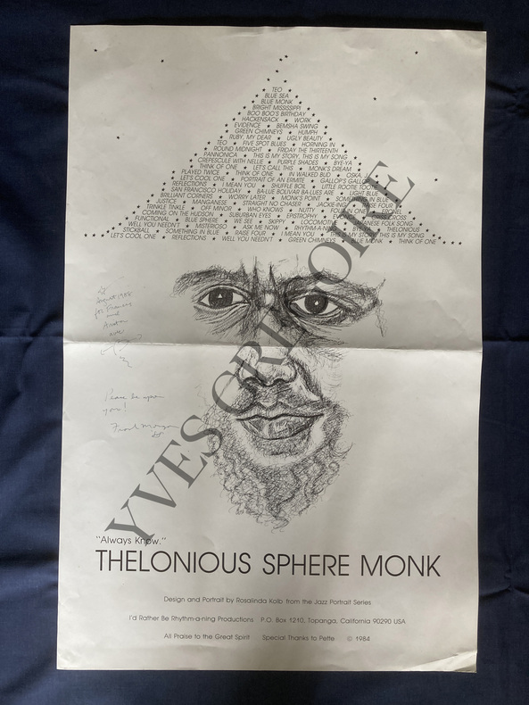 THELONIOUS SPHERE MONK-AFFICHE DE ROSALINDA KOLB. 