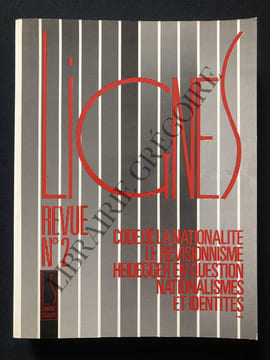 LIGNES REVUE-N°2-FEVRIER 1988. undefined
