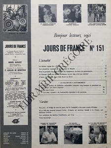 JOURS DE FRANCE-N°151-5 OCTOBRE 1957-SALON DE L'AUTO